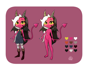 lil imp character sheet commission