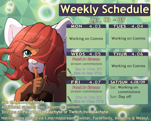 Weekly Schedule [4.03 ~ 4.09]