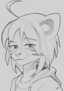 pencil sketch of me