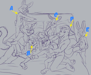 April YCH - Bunnyfest at CubCon - featuring Oliver and Everette