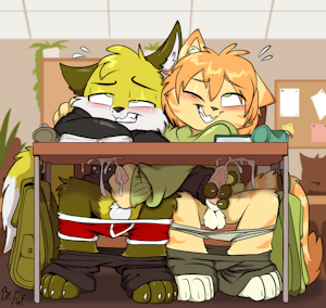 *YCH*_Busy paws in class