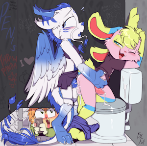 *YCH*_Secret restroom rendezvous