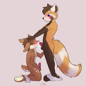 Flip and Scamp Blowjob by artc0nf1rm