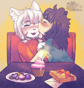 Kissy gaybies (Art by Sumatsuki)