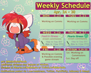 Weekly Schedule [4.24 ~ 4.30]