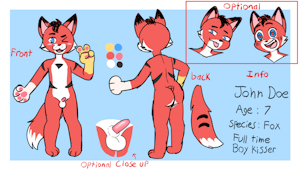 New Commission Tier OPEN: Reference Sheet