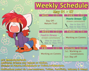 Weekly Schedule [5.01 ~ 5.07]
