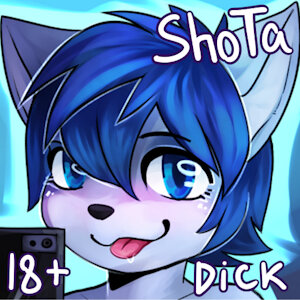 Dick showing in mirror (commission)