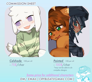 commission sheet