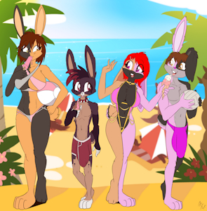 *C*_Bunny beach time!