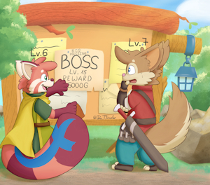 At the Quest board