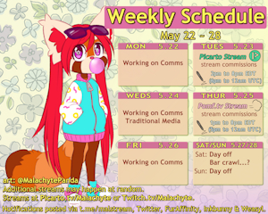 Weekly Schedule [5.22 ~ 5.28]