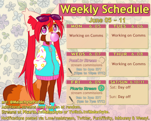 Weekly Schedule [6.05 ~ 6.11]