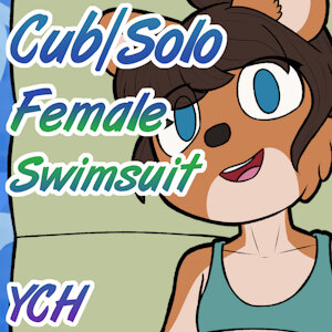 [YCH] "Relaxing on the Pool" for BULL3TSOUP