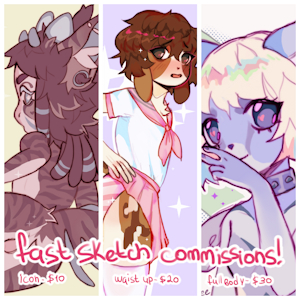 SALE fast sketch commissions