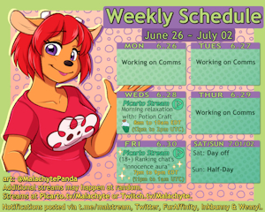 Weekly Schedule [6.26 ~ 7.02]