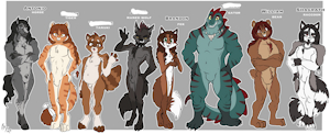 *ADOPTABLES*__Many manly men