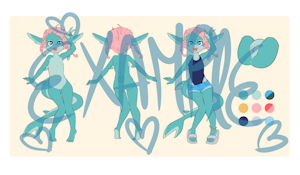 (ADOPTABLE AVAILABLE) Pink haired shark cub