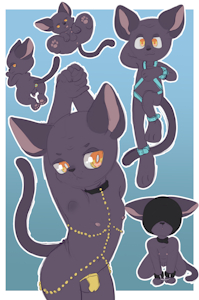 purple cat