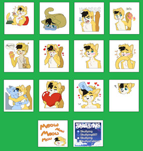Rajak stickers, draw by skullying