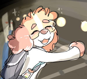 puppy likes the train :D