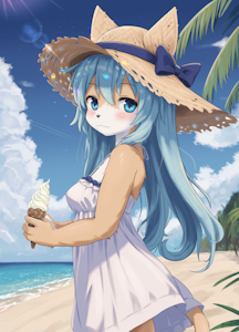 Ice cream on the beach