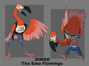 Dingo the Emo Flamingo