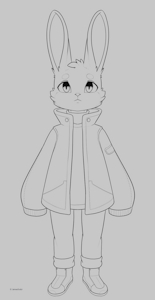 Bunny in a Jacket