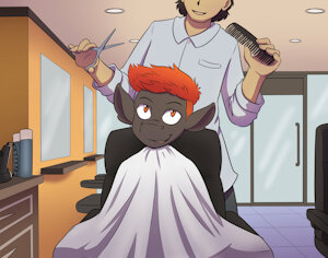 Etrius at the Barbers