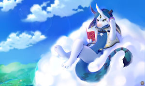 High cloud relaxation [Commission] (Speedpaint)