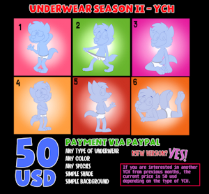 UNDERWEAR SEASON II - YCH