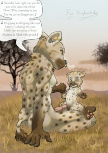 Mamma Gnoll and her pup