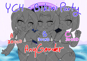 YCH - Bikini Party