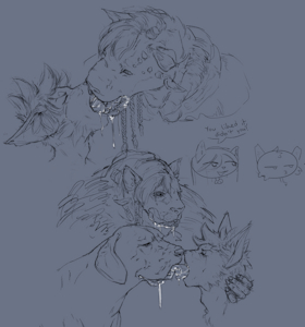 Miasma being uhhh sloppy uwu (commission)