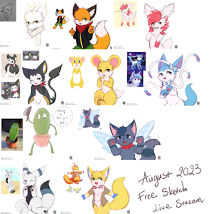 August 2023 Free sketch Live Stream
