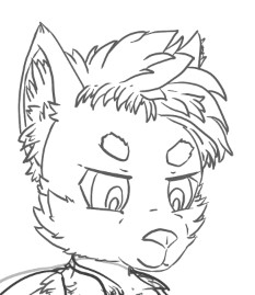Lineart - Battle Wolf