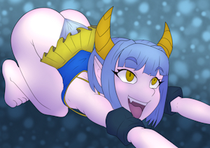 Moon princess stretching