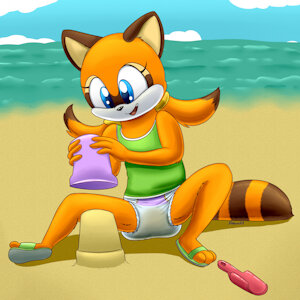 Enjoying the beach