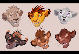 Lion Headshots
