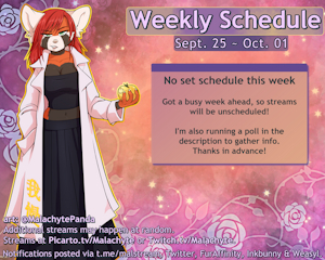 Weekly Schedule [9.25 ~ 10.01]