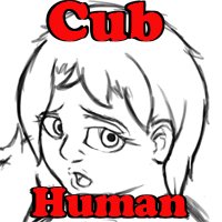 Cub and Human girl