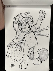 "Spiders" - Day 2 Inktober 2023