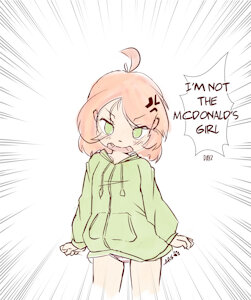Inktober 2023 Day 2 - Im not the Mcdonald's Girl