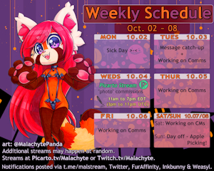 Weekly Schedule [10.02 ~ 10.08]