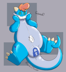 Squeaky dwagon toy!