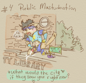 Kinktober 2023 - 4: Public Masturbation