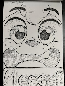 "Golden" - Day 6 Inktober 2023