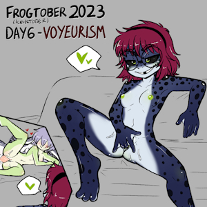 Frogtober 2023 (+Kinktober ) Day 6 - Voyeurism