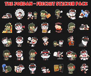 The Jordan Frechet Telegran Sticker