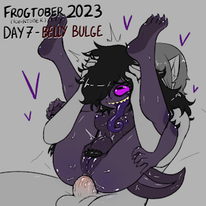 Frogtober 2023 ( +Kinktober ) Day 7 - Belly Bulge